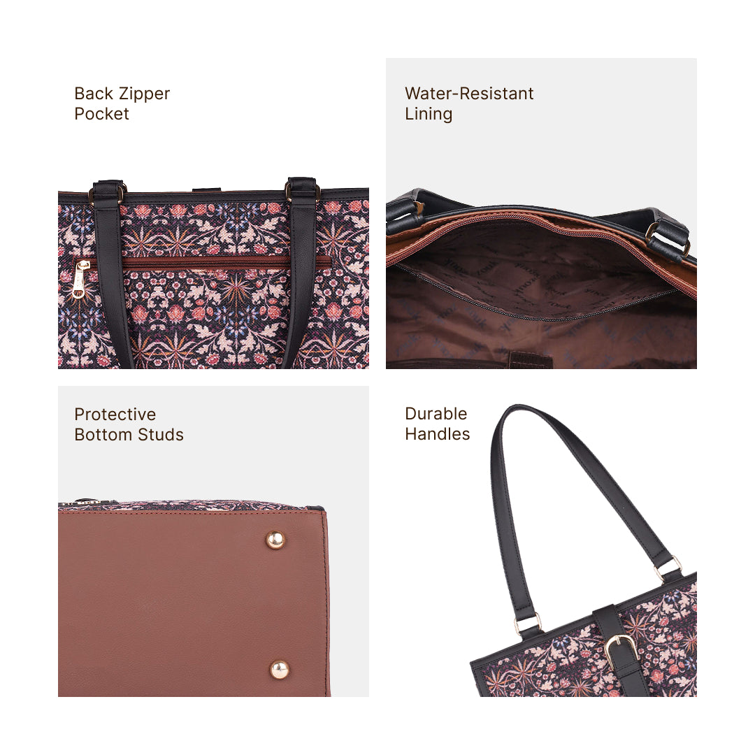 Rhea Kapoor Office Bag - Kashmir Blooms