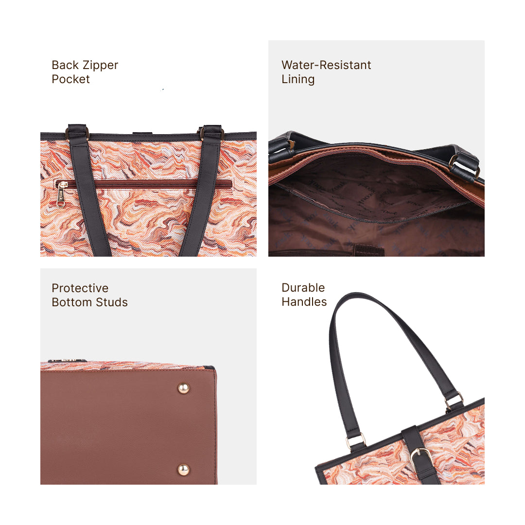 Rhea Kapoor Office Bag - Nicobar Coral
