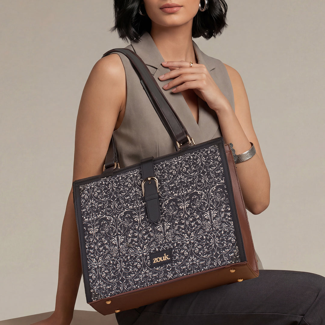 Rhea Kapoor Office Bag - Lattice Lace