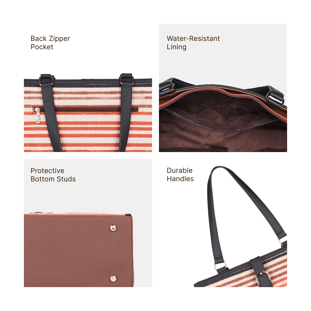Rhea Kapoor Office Bag - Qutub Stripes
