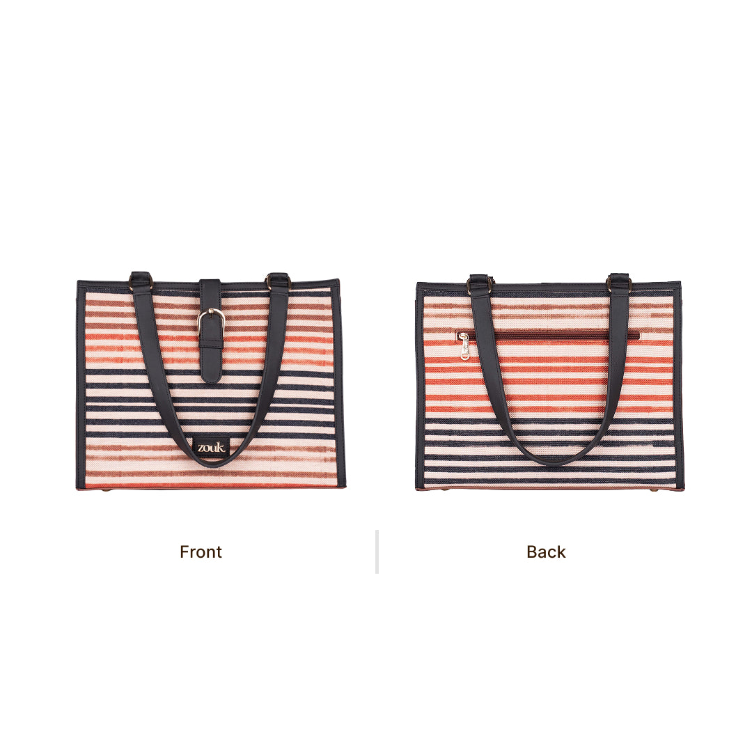 Rhea Kapoor Office Bag - Qutub Stripes