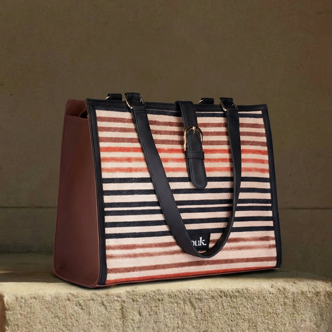 Rhea Kapoor Office Bag - Qutub Stripes