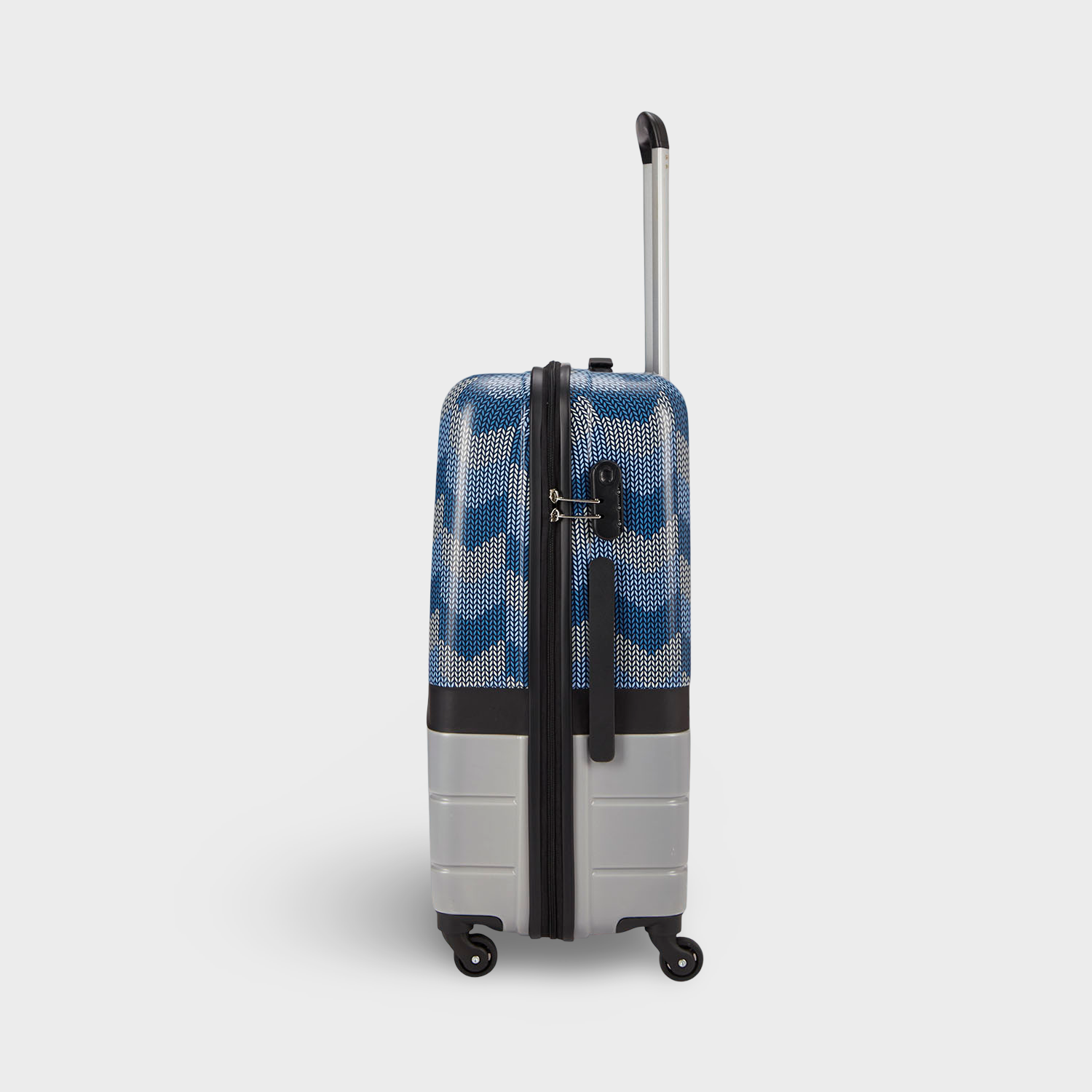Himachal Chevron Grey Raahi Trolley Bag Combo