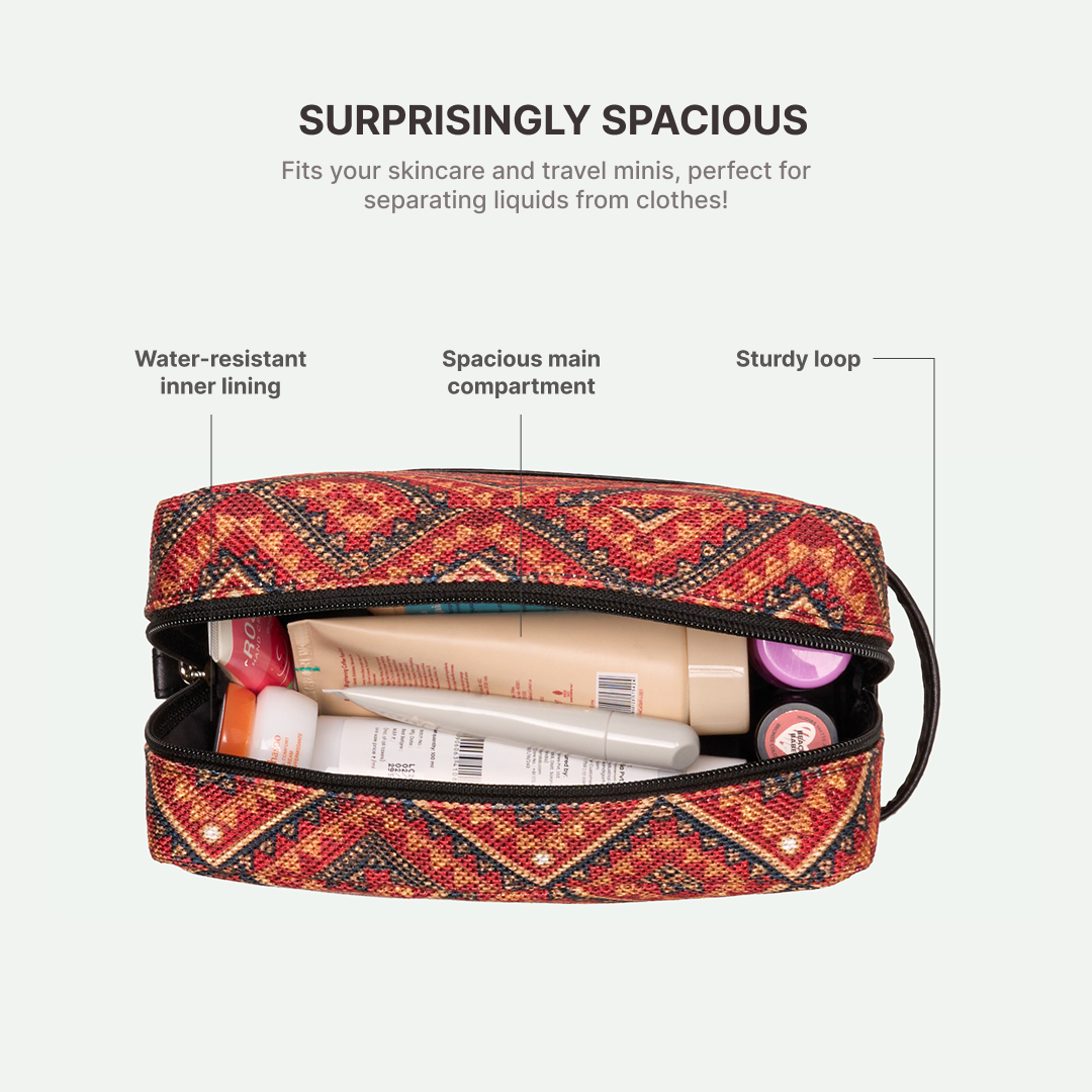 Dharwad Leher Raha Travel Pouch (Small+Medium) Combo