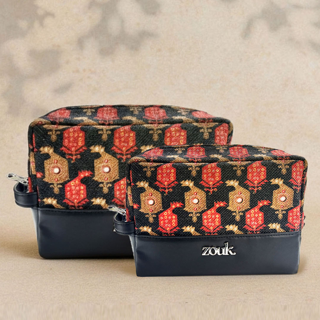 Kashi Kinkhab Raha Travel Pouch (Small+Medium) Combo