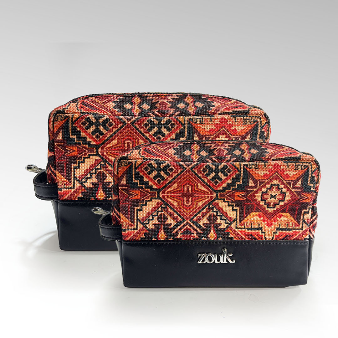 Patan Patola Raha Travel Pouch (Small+Medium) Combo