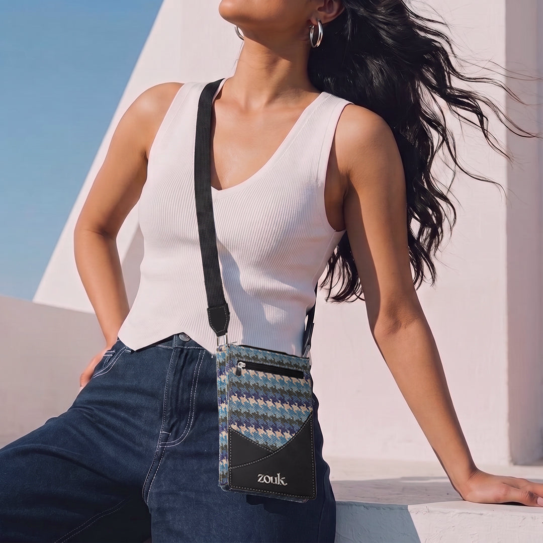 Raya Phone Sling Bombay Houndstooth