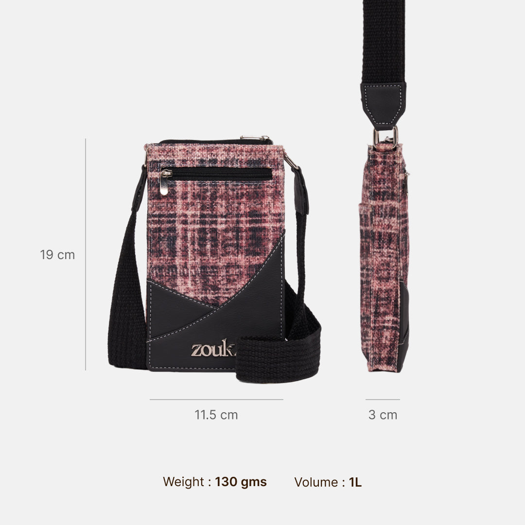 Raya Phone Sling Cashmere Noir (Pink)