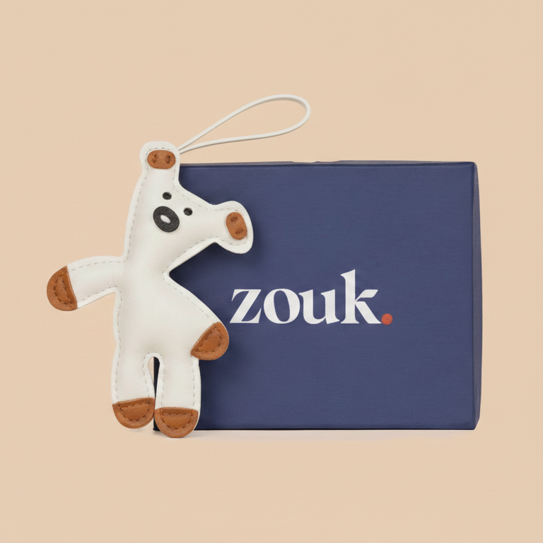 Teddy Bag Charm - White