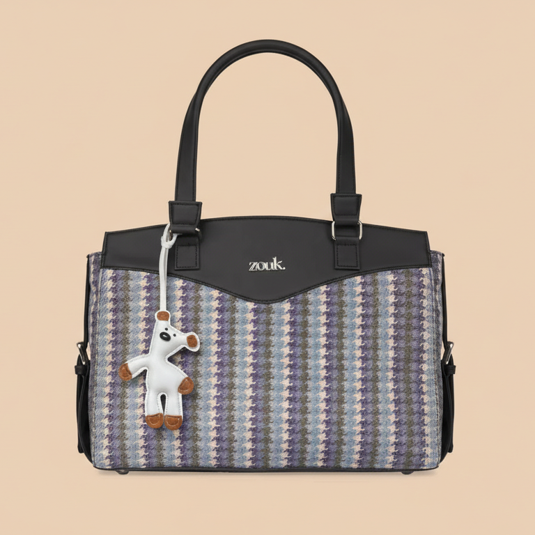 Teddy Bag Charm - White