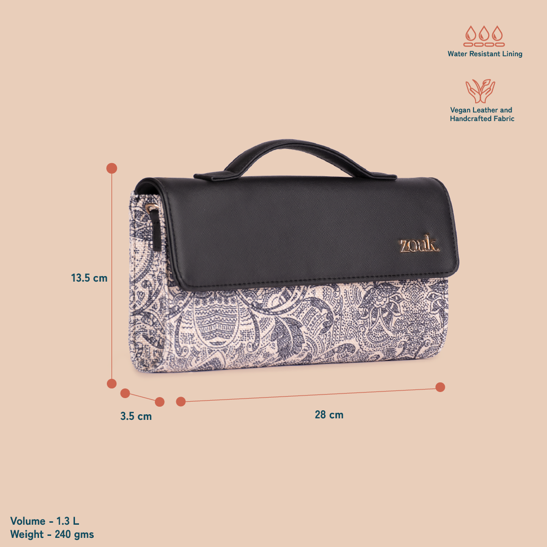 ZIP-Rhea Kapoor Clutch - Colaba Shirin