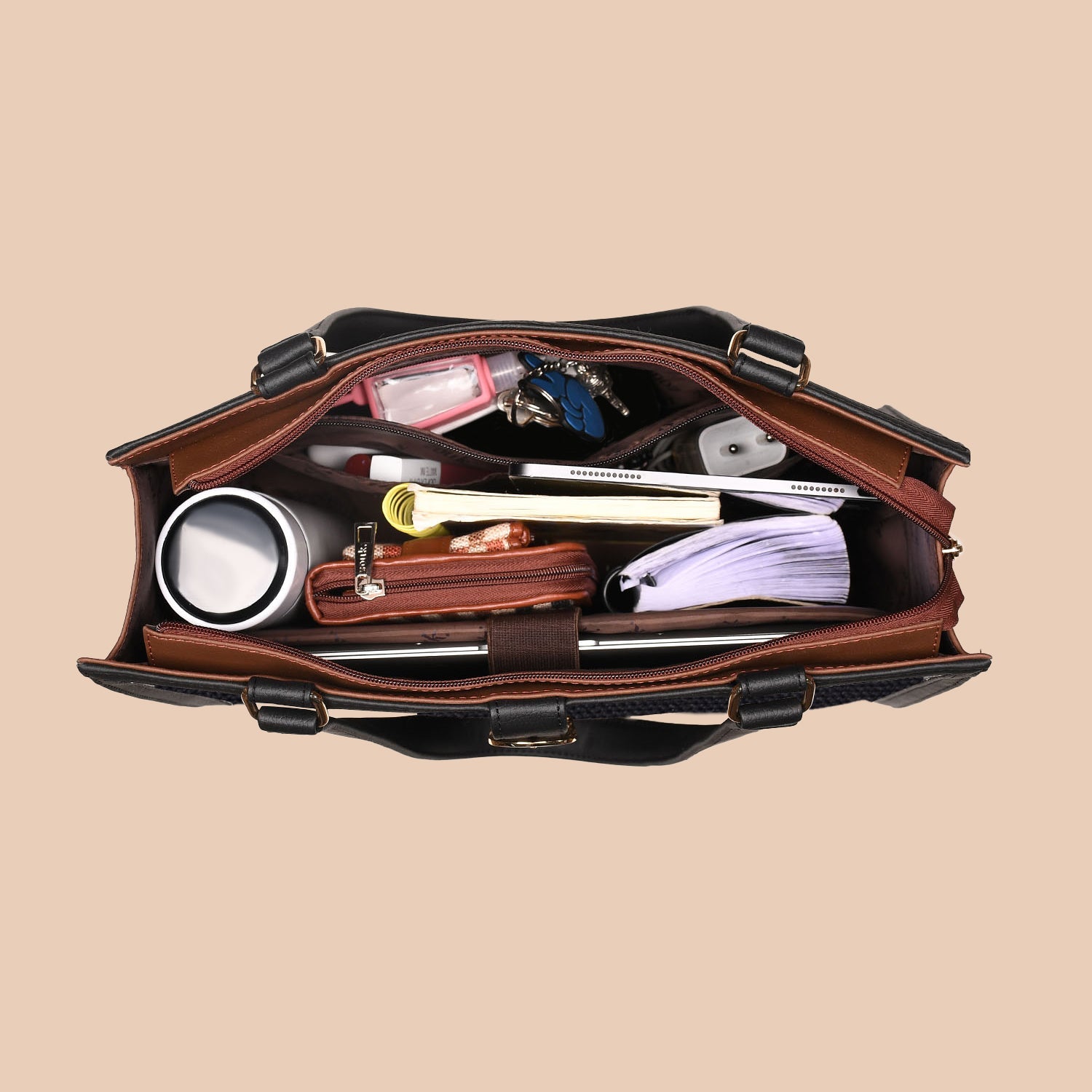 ZIP-Rhea Kapoor Office Bag - Bombay Tapestry