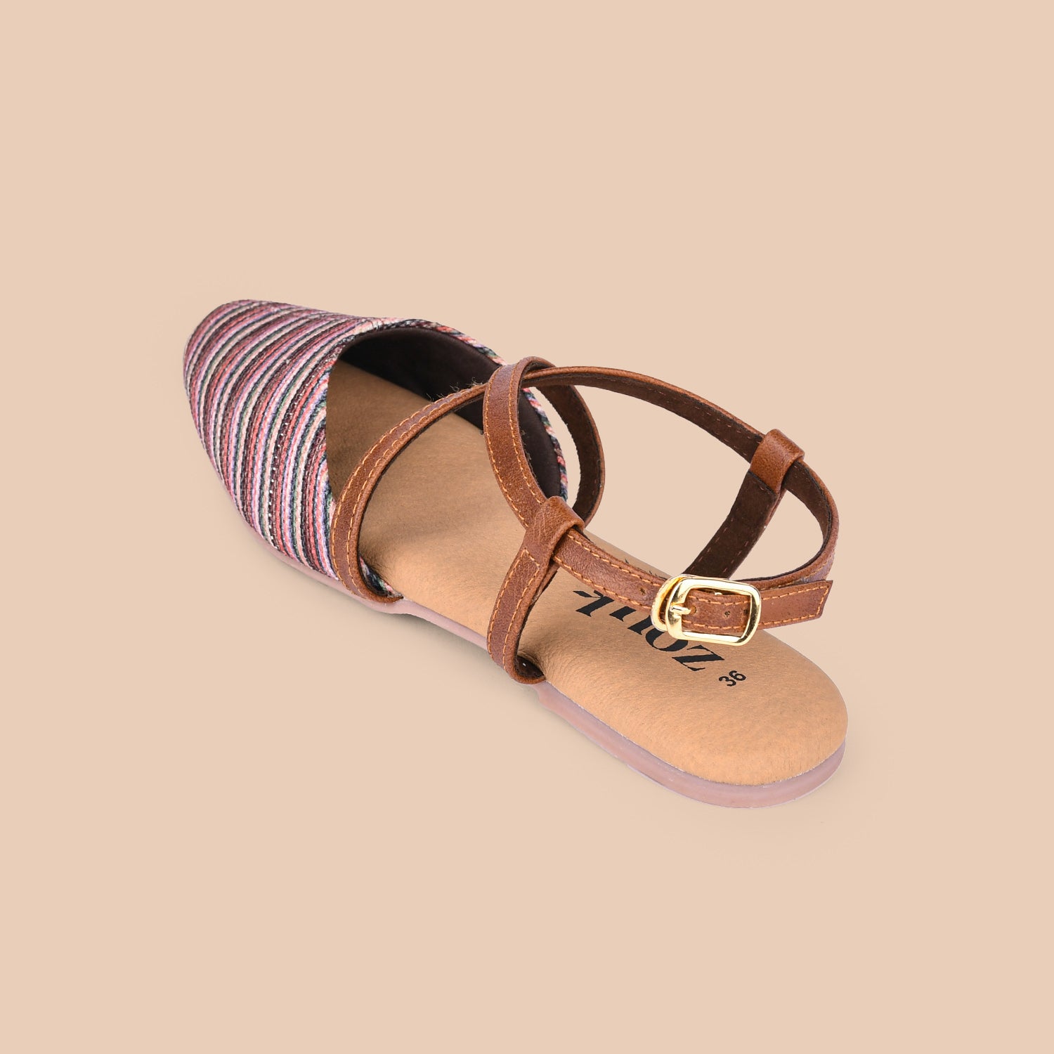 Rohtang Stripes Gladiator Sandals