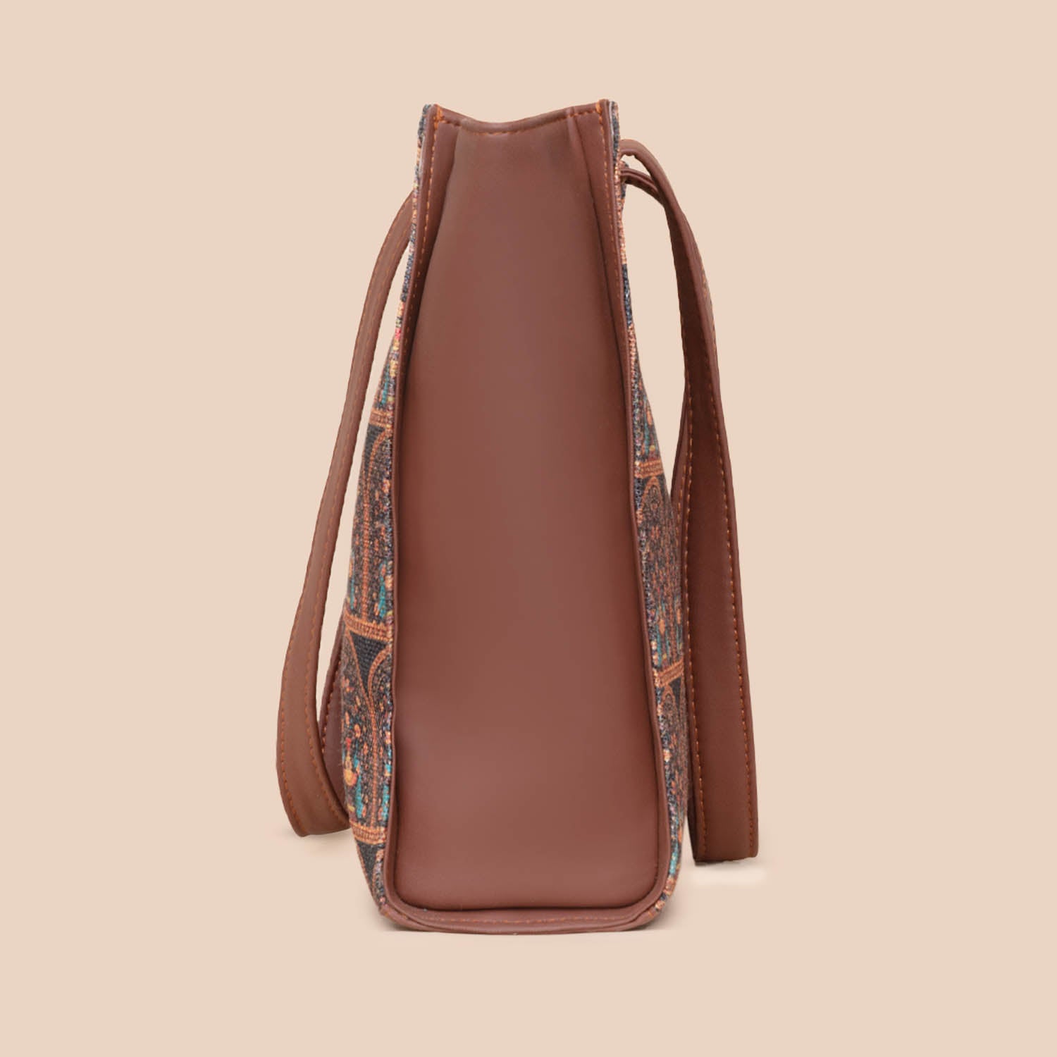 Royal Indian Peacock Motif - Office Tote Bag & Regular Sling Combo