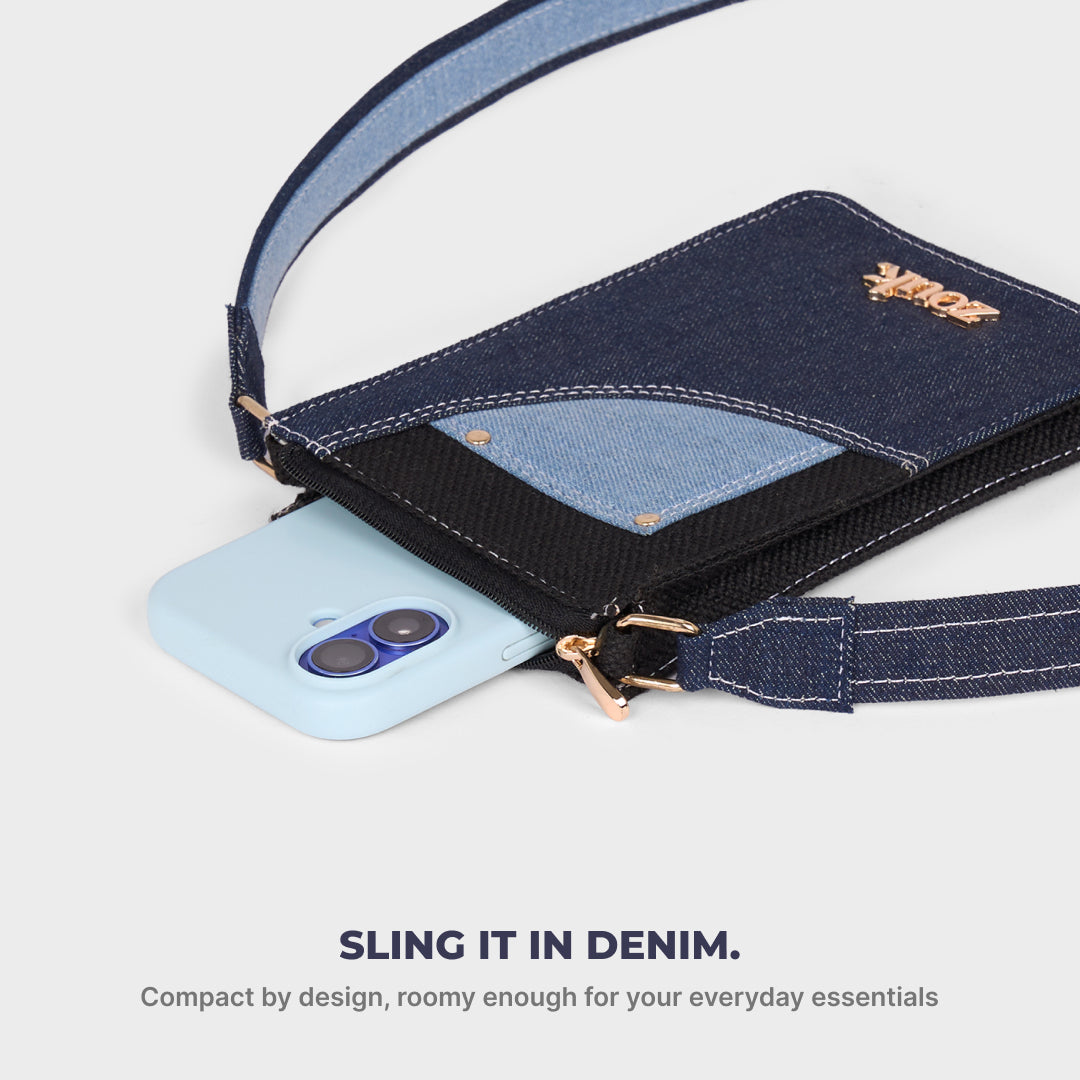 Rumi Phone Sling Jet Black