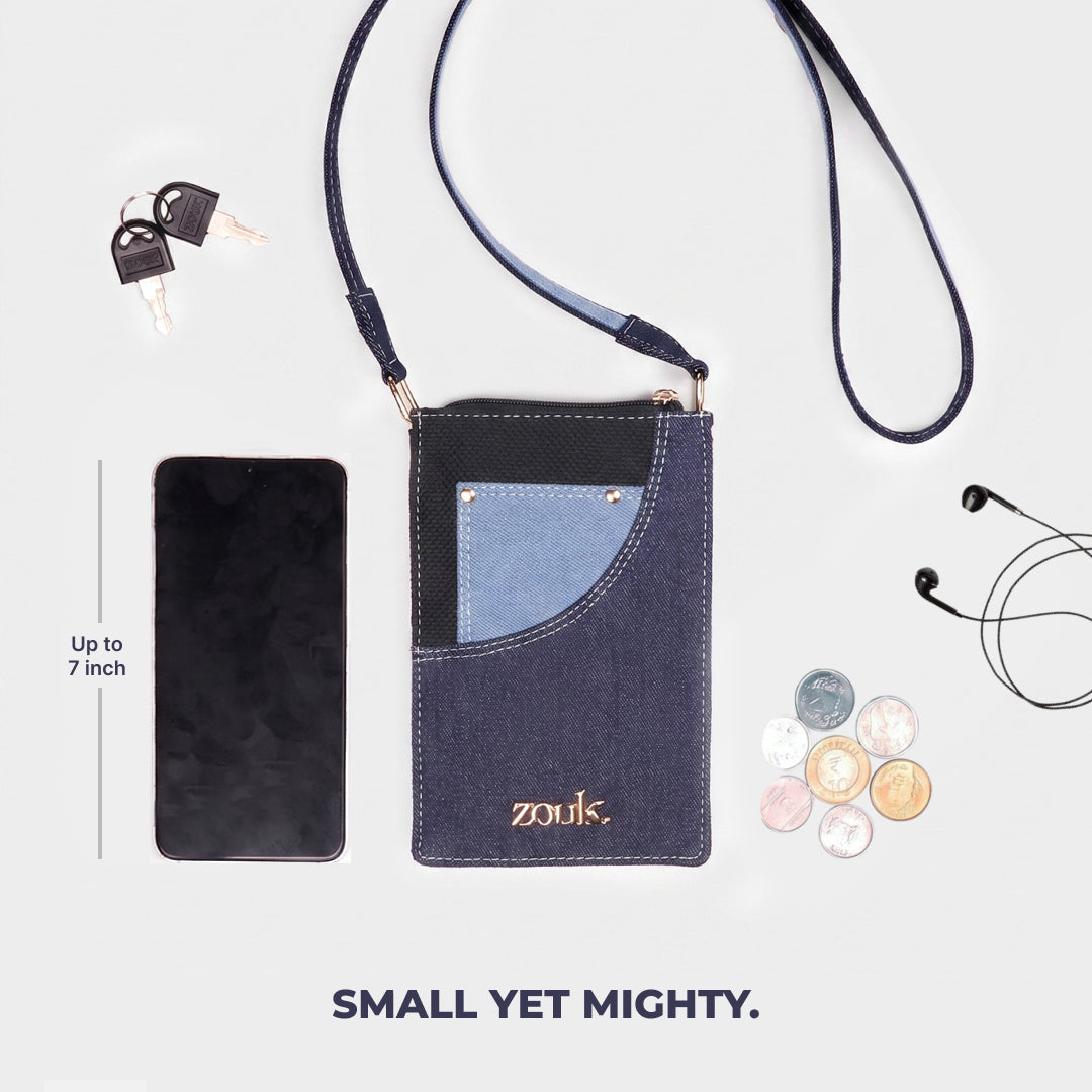 Rumi Phone Sling Jet Black