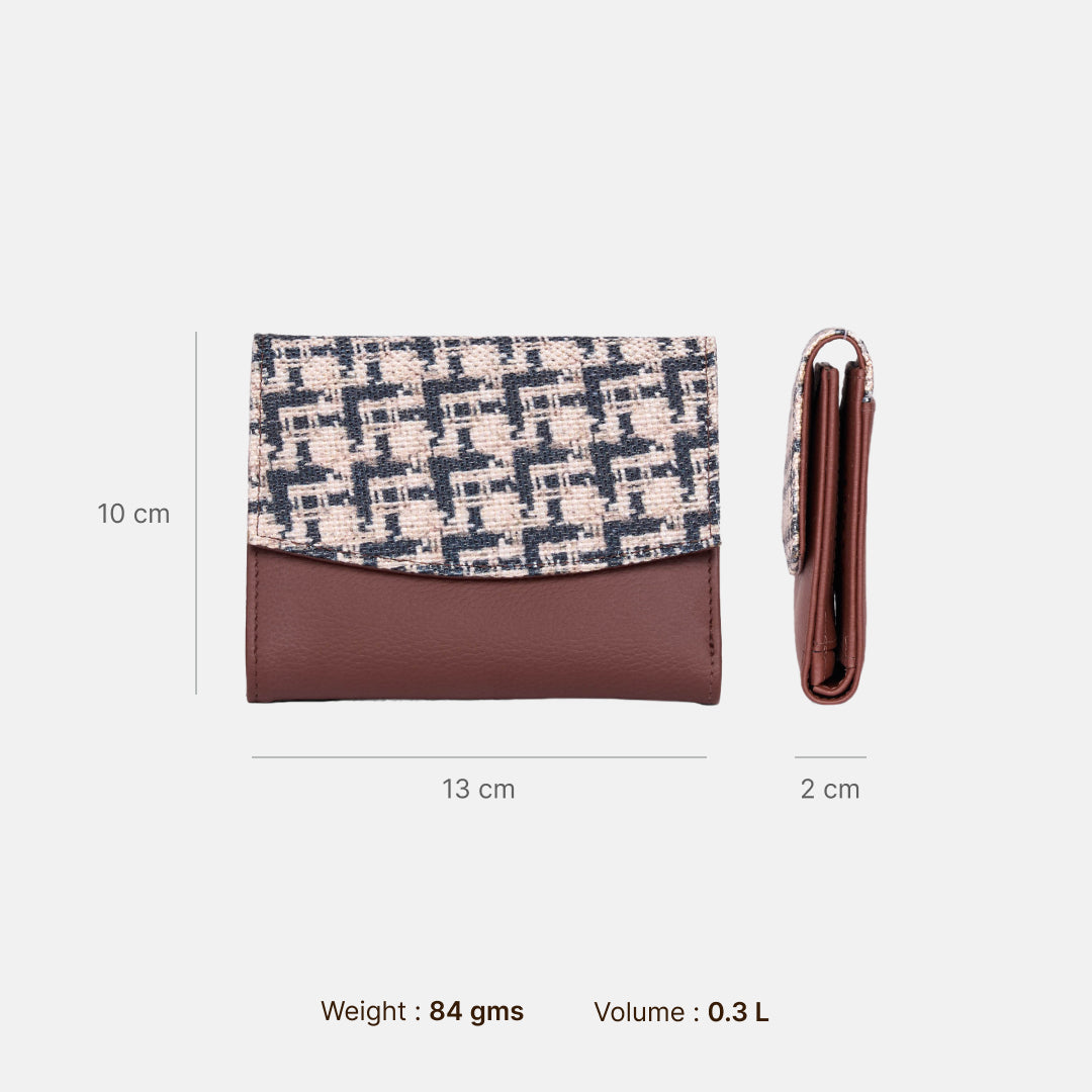 Carter Checks Sia Bi-Fold Wallet
