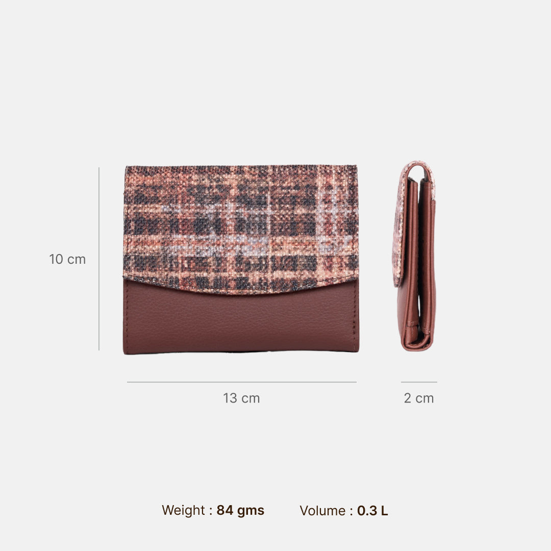 Cashmere Noir (Copper) Sia Bi-Fold Wallet