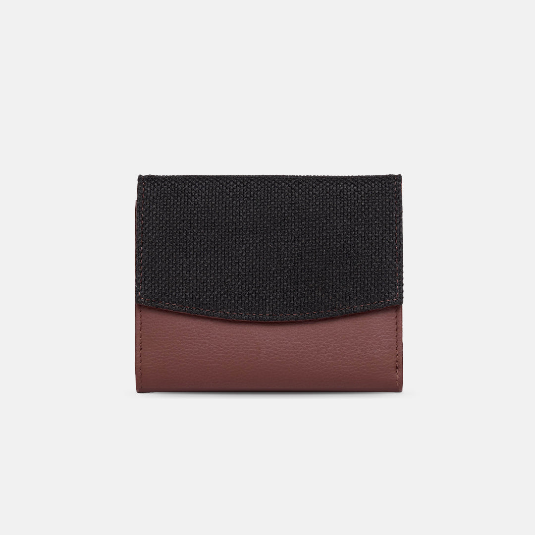 Jet Black Sia Bi-Fold Wallet