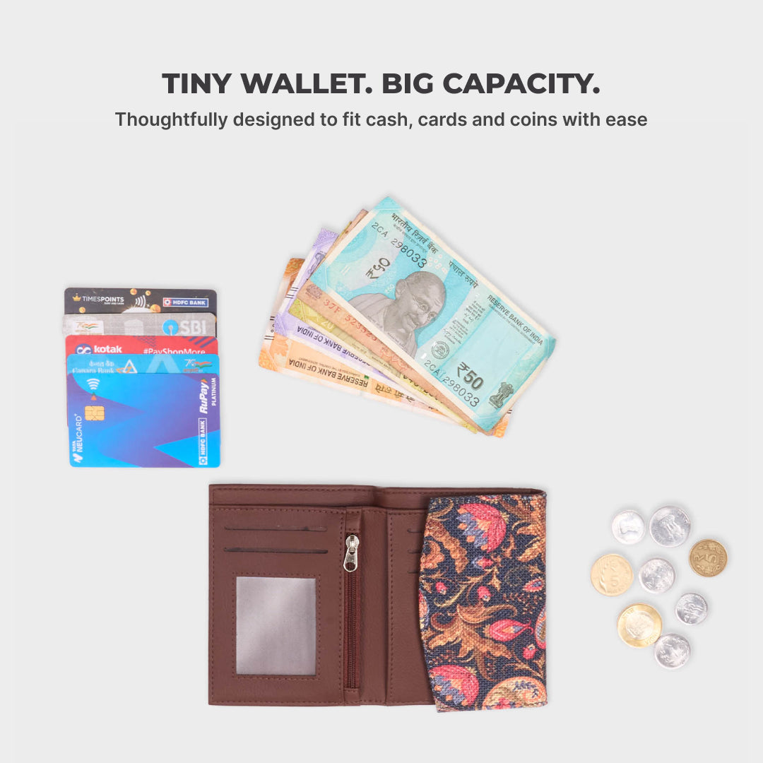 Paisley Print Sia Bi-Fold Wallet