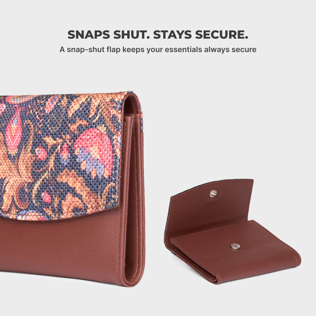 Paisley Print Sia Bi-Fold Wallet