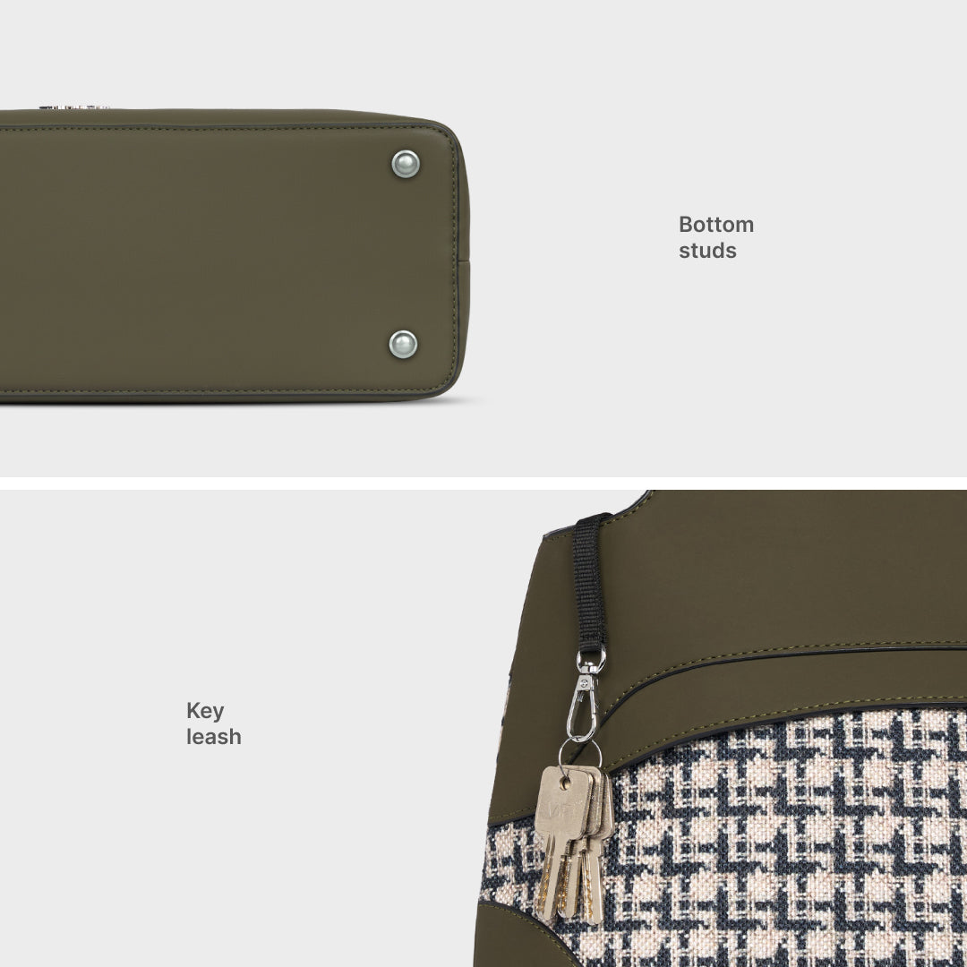 Carter Checks Studio Office Bag (Olive)