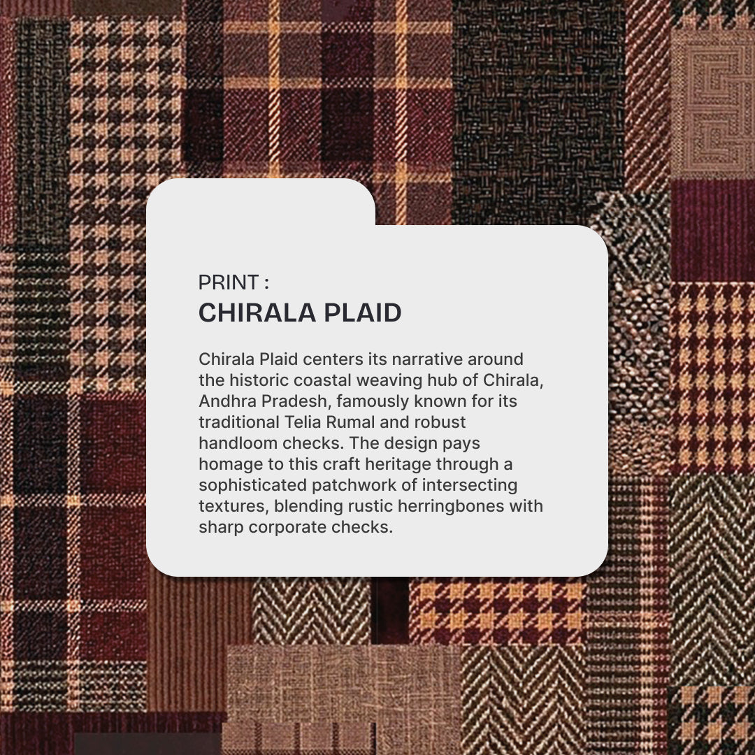Chirala Plaid Studio Office Bag (Cranberry)