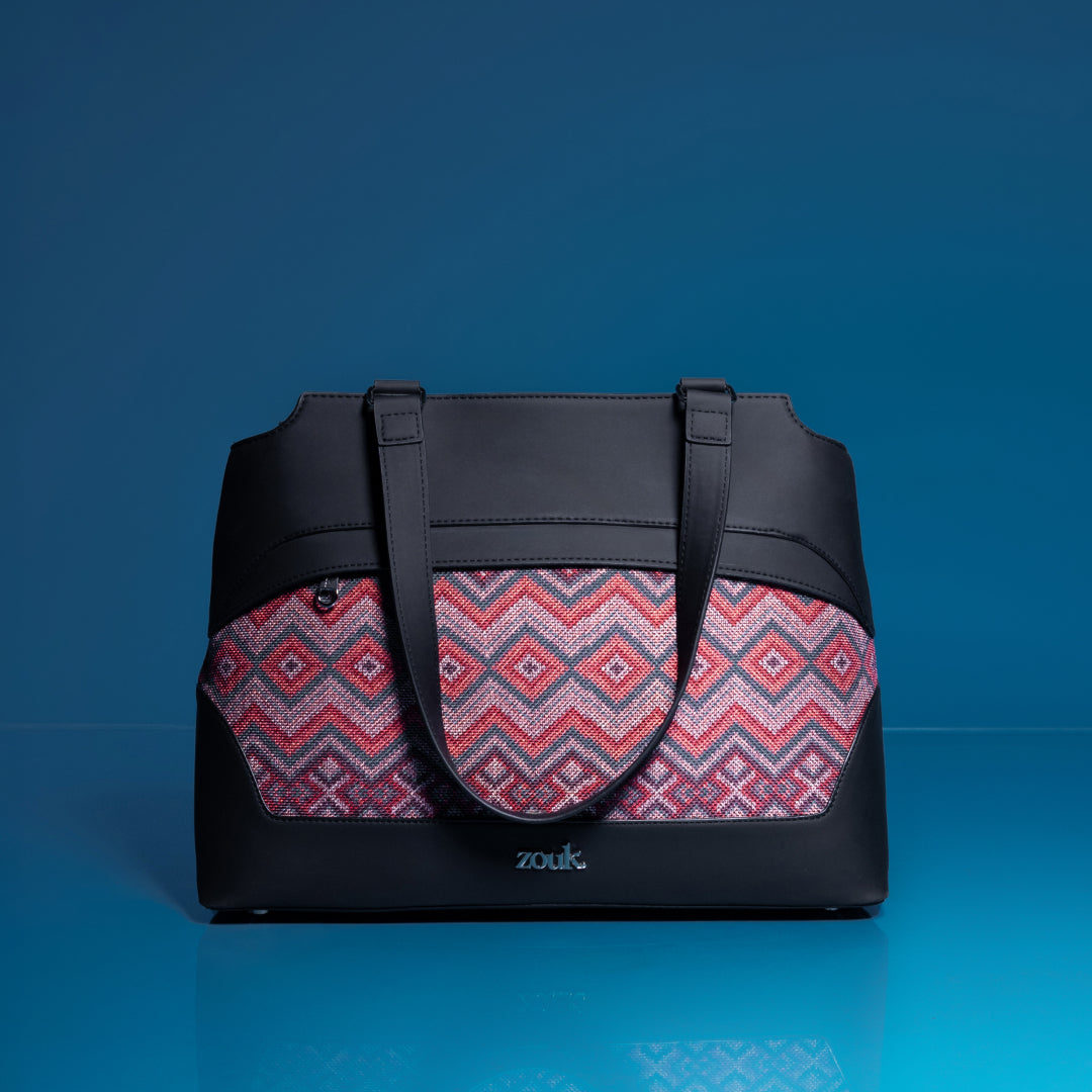 Gwalior Weaves Studio Office Bag (Black)