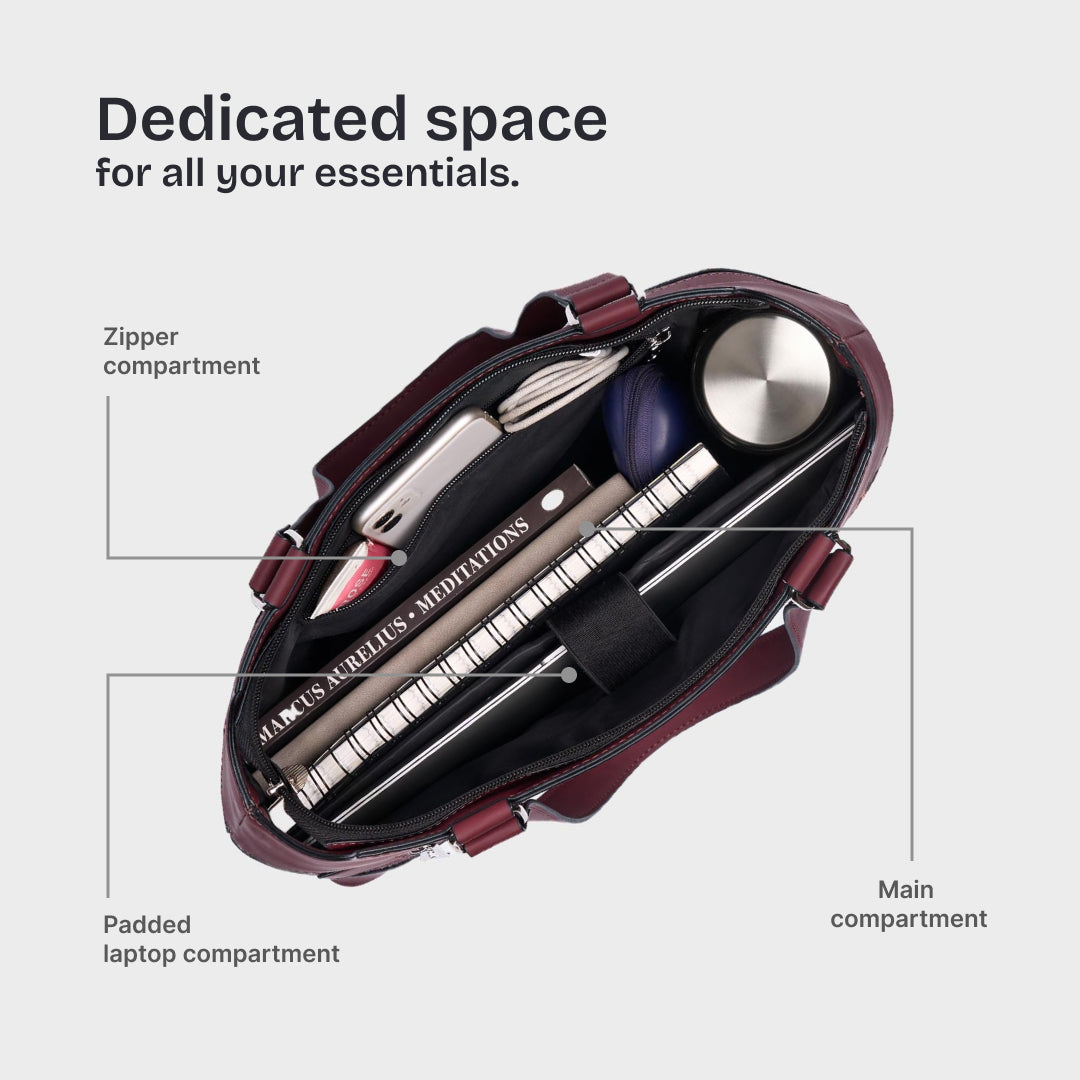 Mizo Crimson Studio Office Bag (Cranberry)
