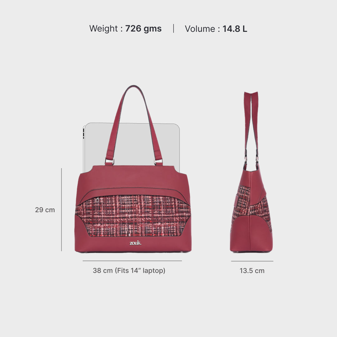 Mizo Crimson Studio Office Bag (Cranberry)