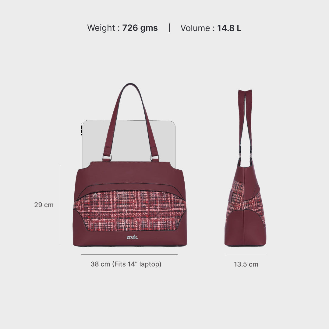 Mizo Crimson Studio Office Bag (Cranberry)