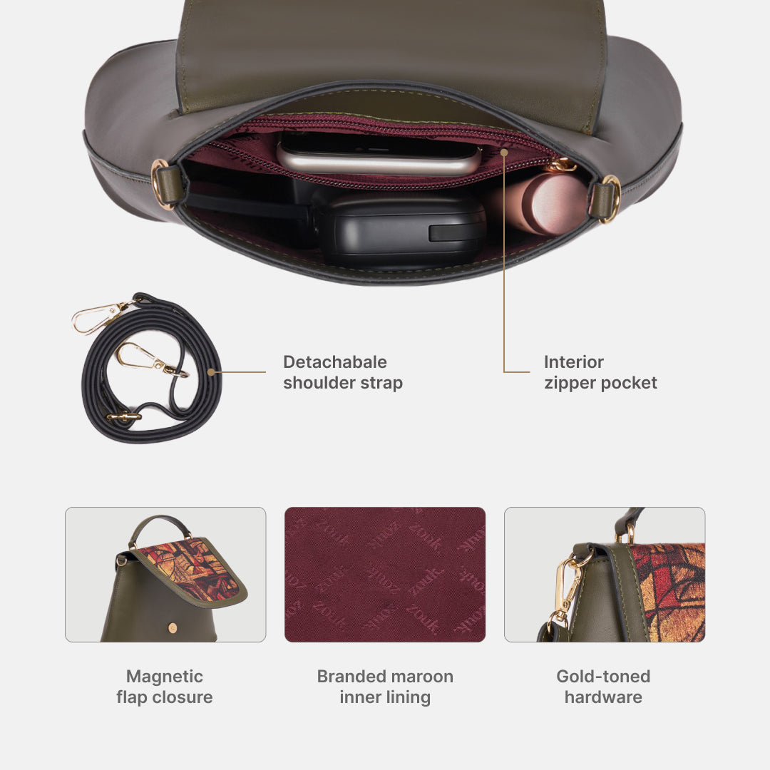 Midas Svara Sling Bag (Olive)