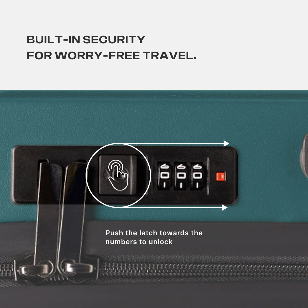 Dark Olive Sahana Trolley Bag - Set of 2 (Medium + Large)