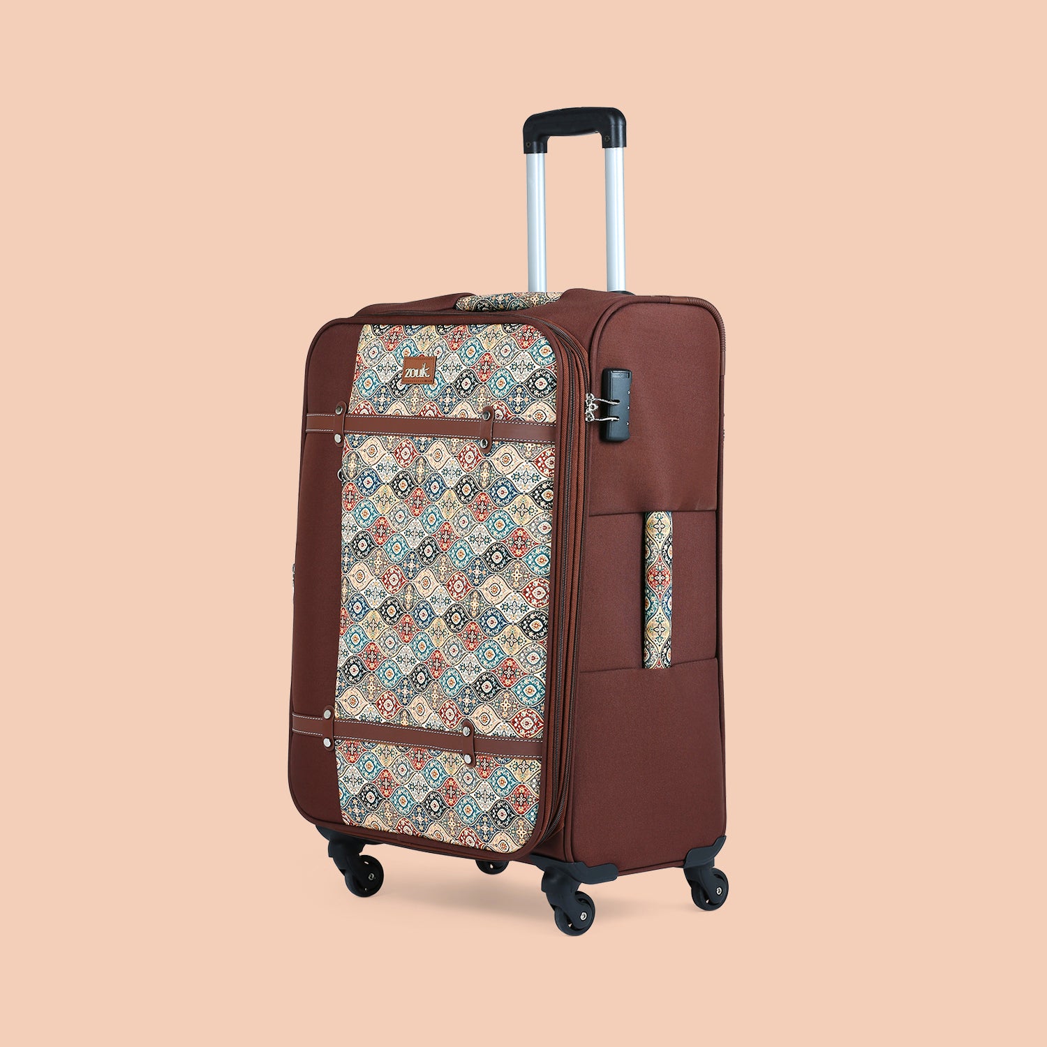 Jammu Kaleen Saira Trolley Bag Combo (Cabin & Large)