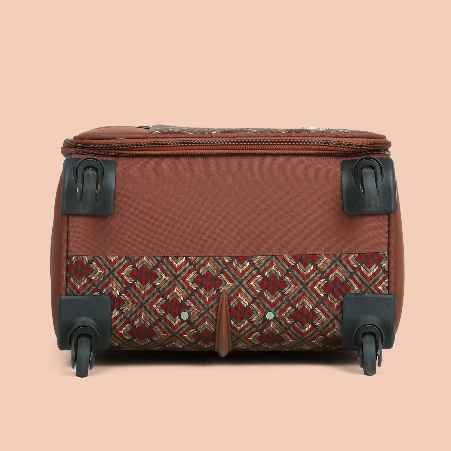 Amritsar Phulkari Saira Trolley Bag (Cabin)