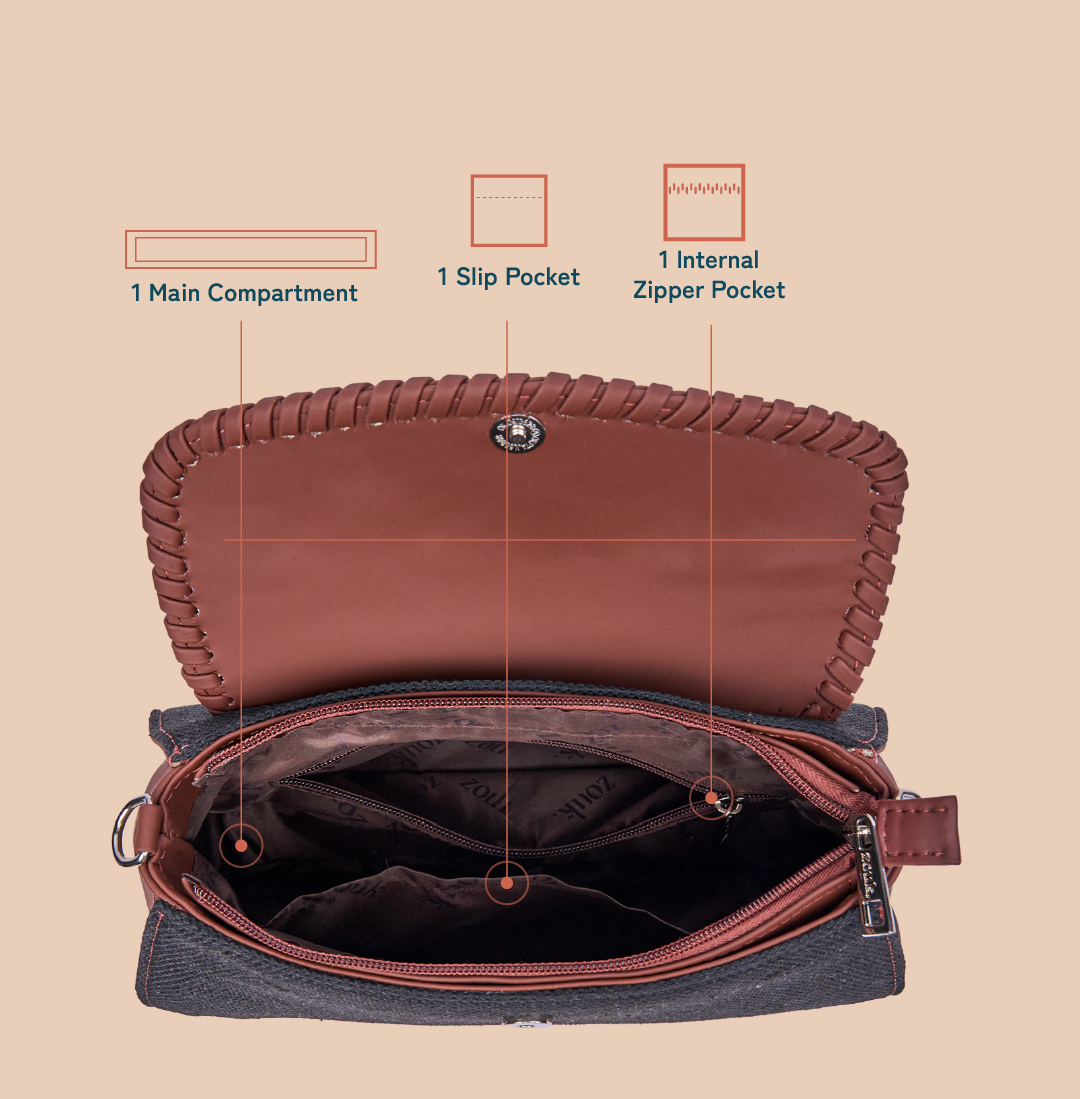 Saisha Sling Bag - Cashmere Noir (Pink)