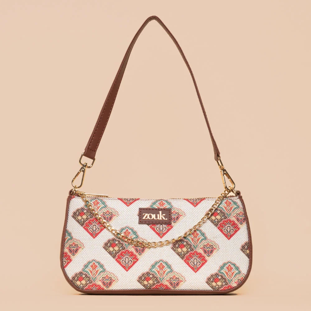 Seashell Motif White Baguette