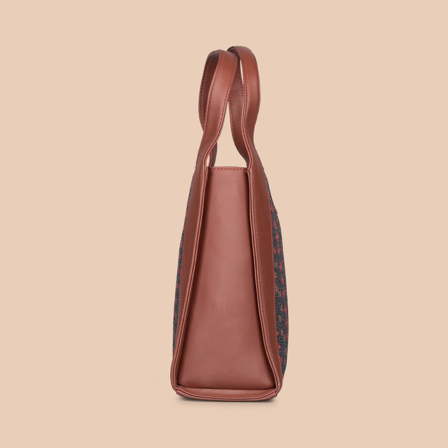 Shobha Niwas Lotus Motif Trapezia Tote