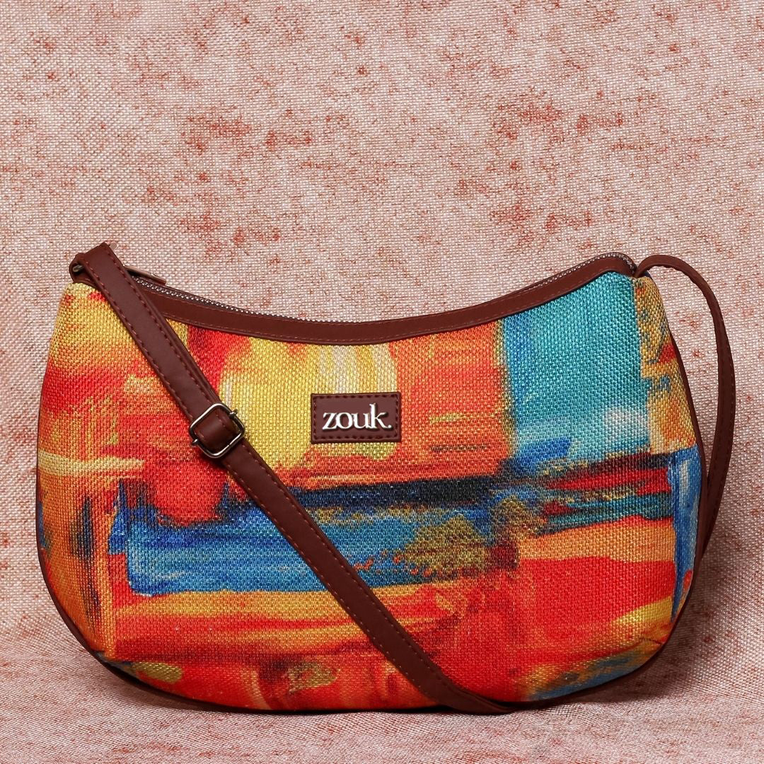 Abstract Amaze Structured Shoulder Bag