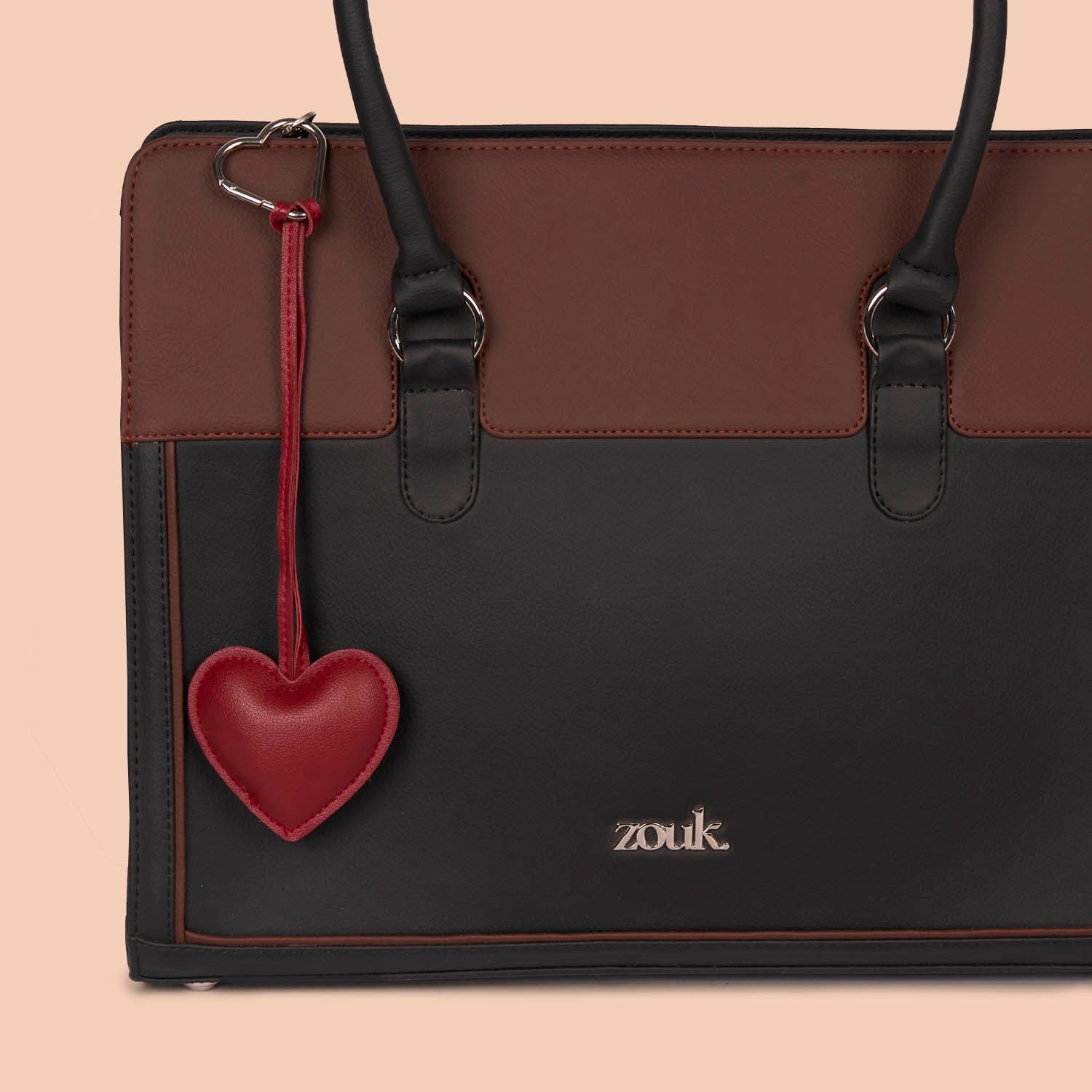 Small Heart Bag Charm - Red