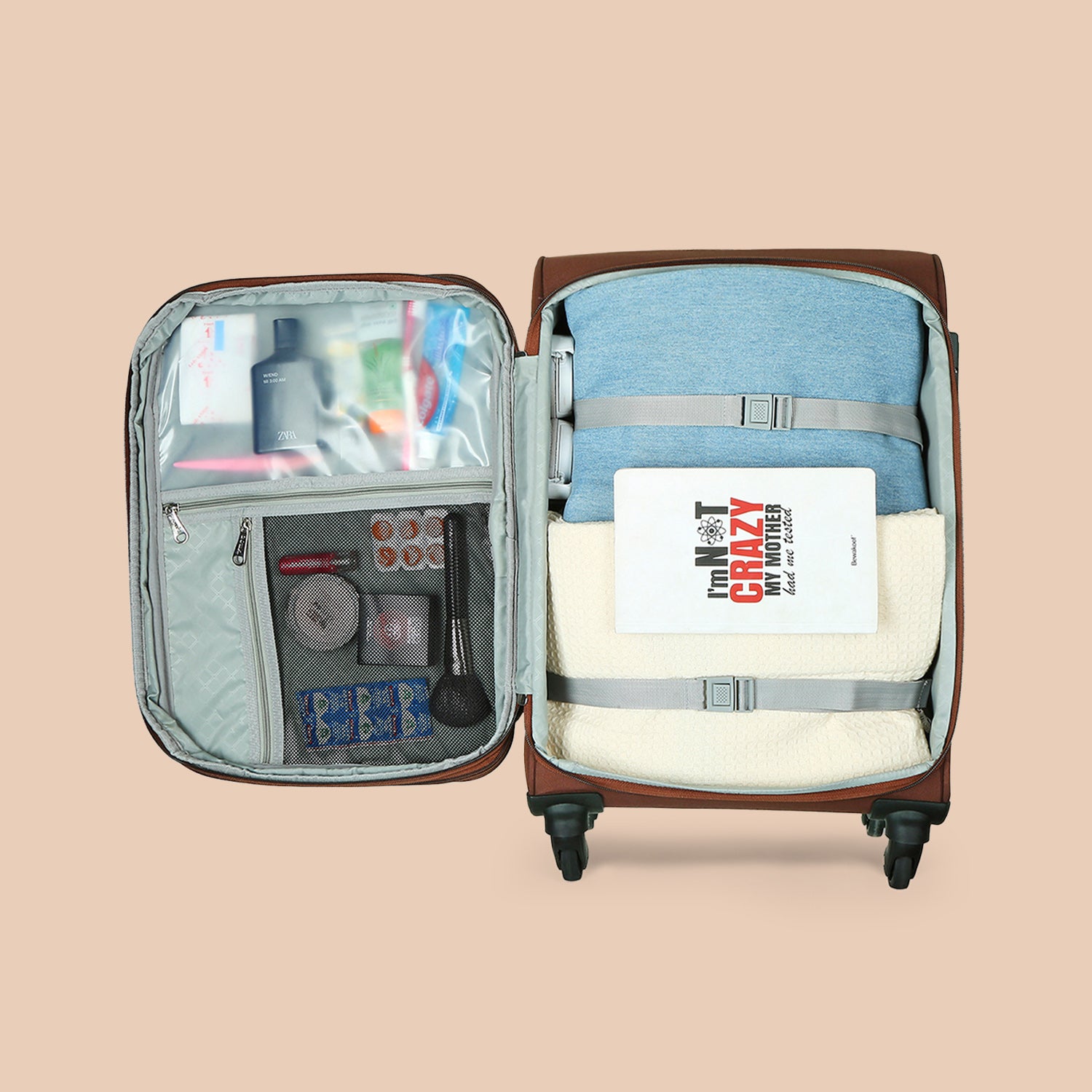 Qutub Stripes Avasa Trolley Bag (Cabin)