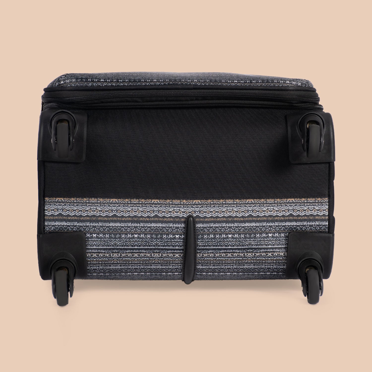 Odisha Ikat Avasa Trolley Bag (Black)