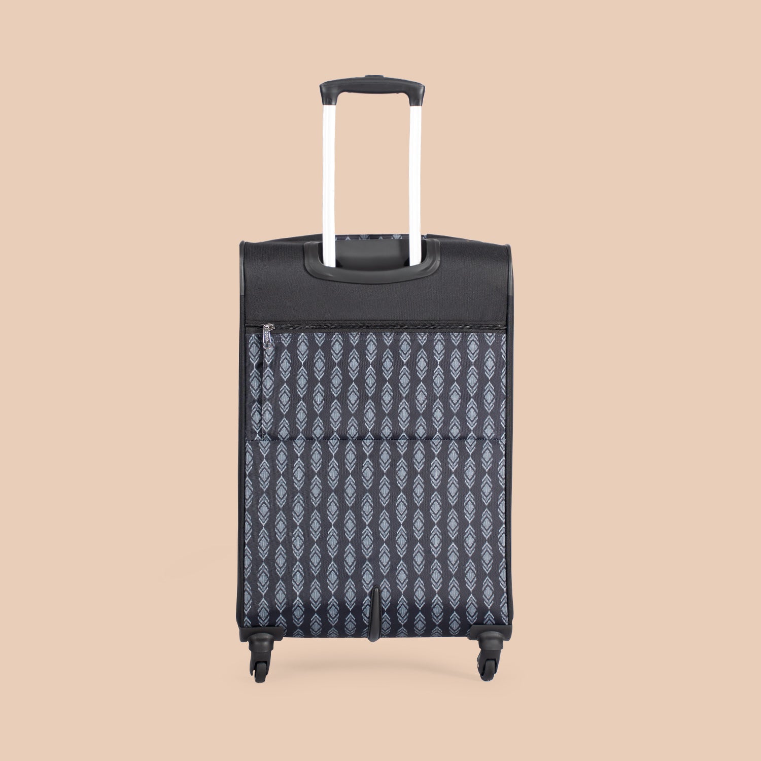 Hyderabad Ikat Avasa Trolley Bag (Black)