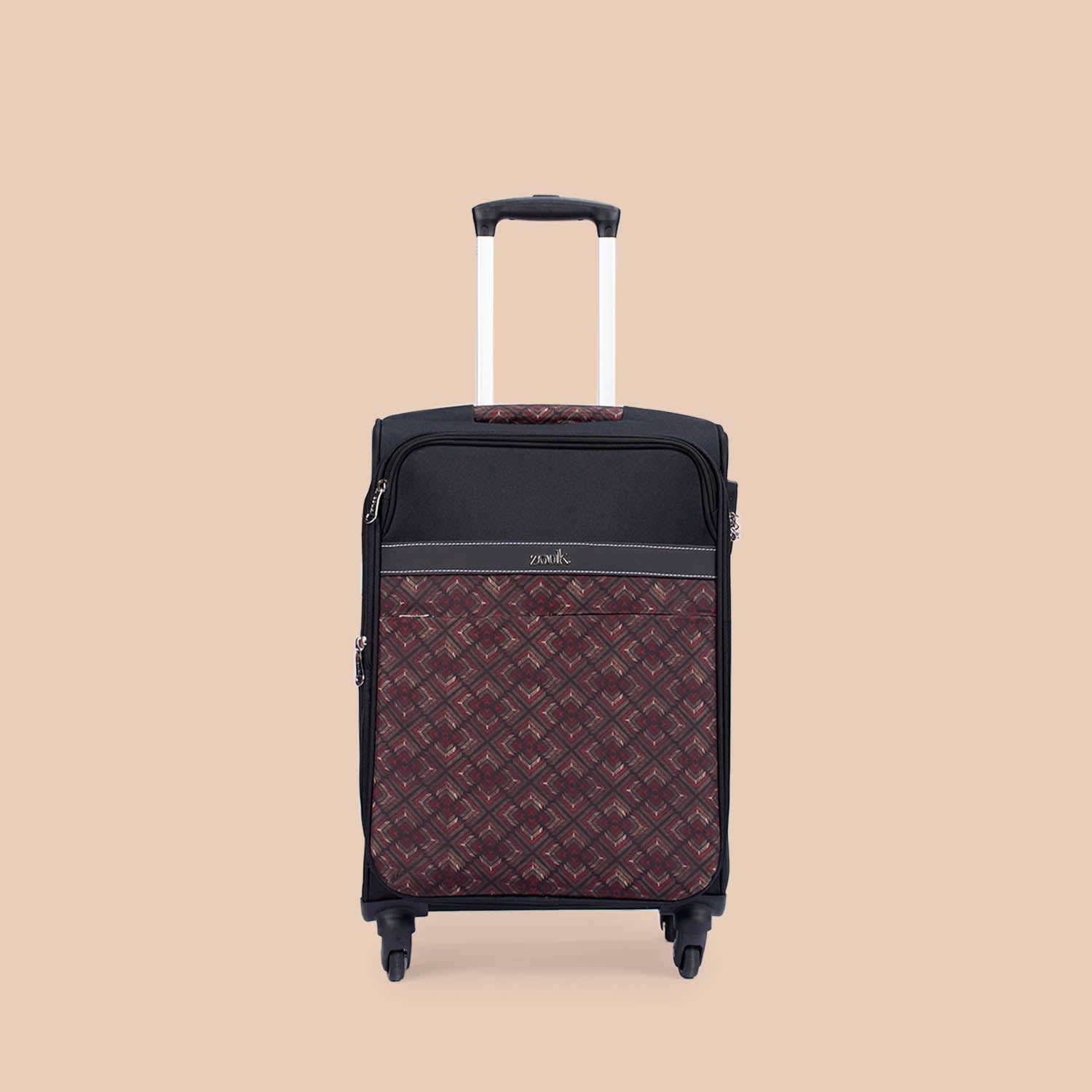 ZIP-Amritsar Phulkari Avasa Trolley Bag (Black)