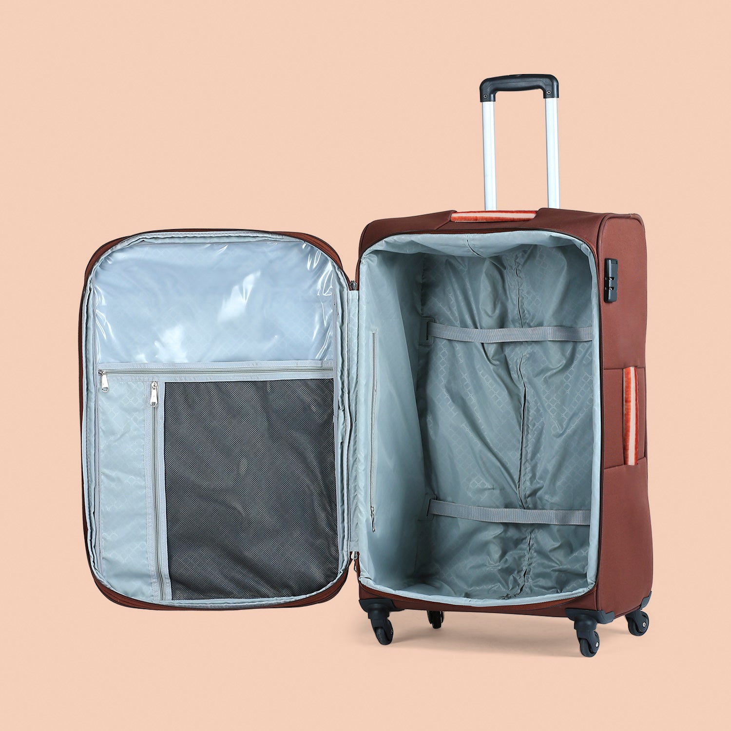 Qutub Stripes Avasa Trolley Bag Combo (Cabin & Medium)