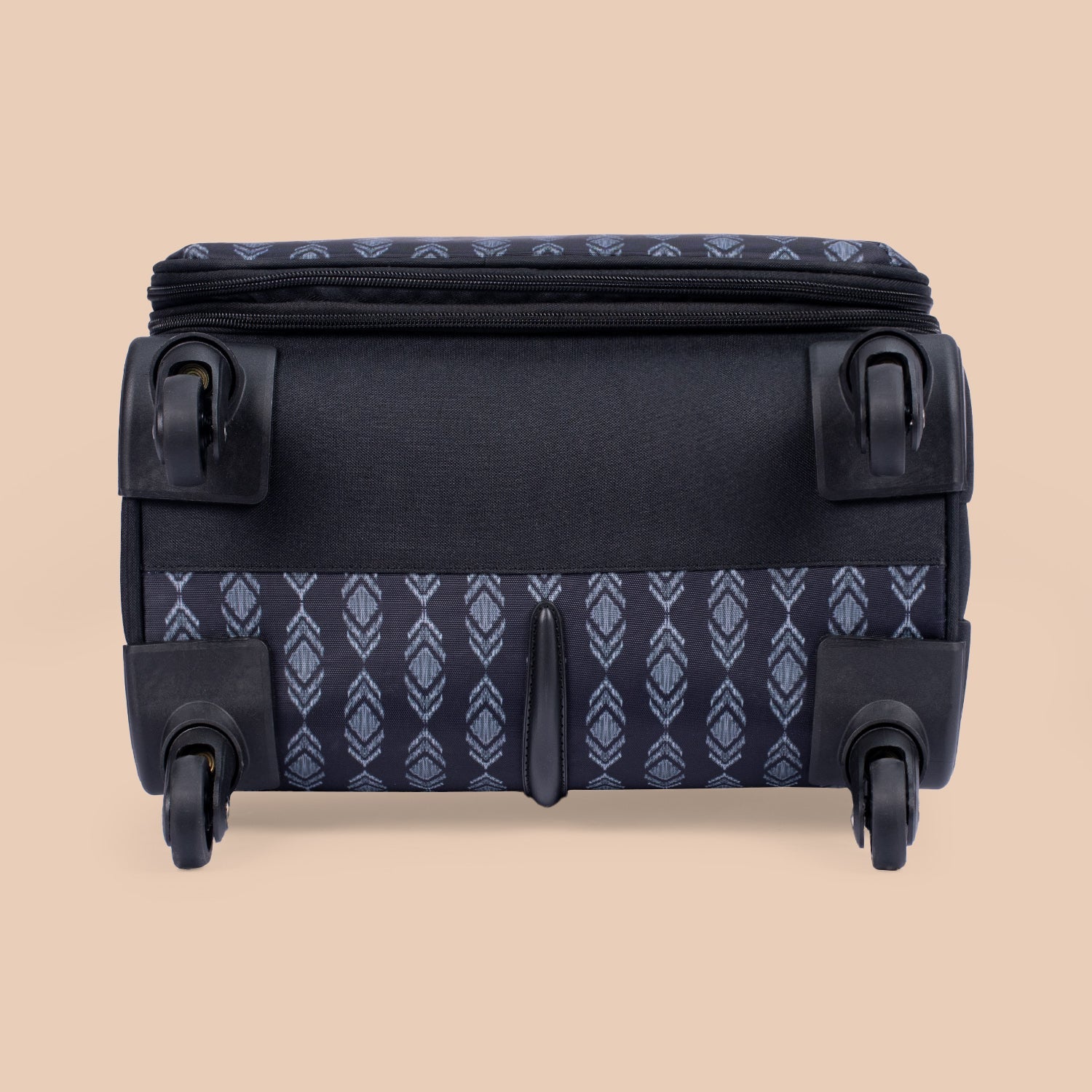 ZIP-Hyderabad Ikat Avasa Trolley Bag (Black)