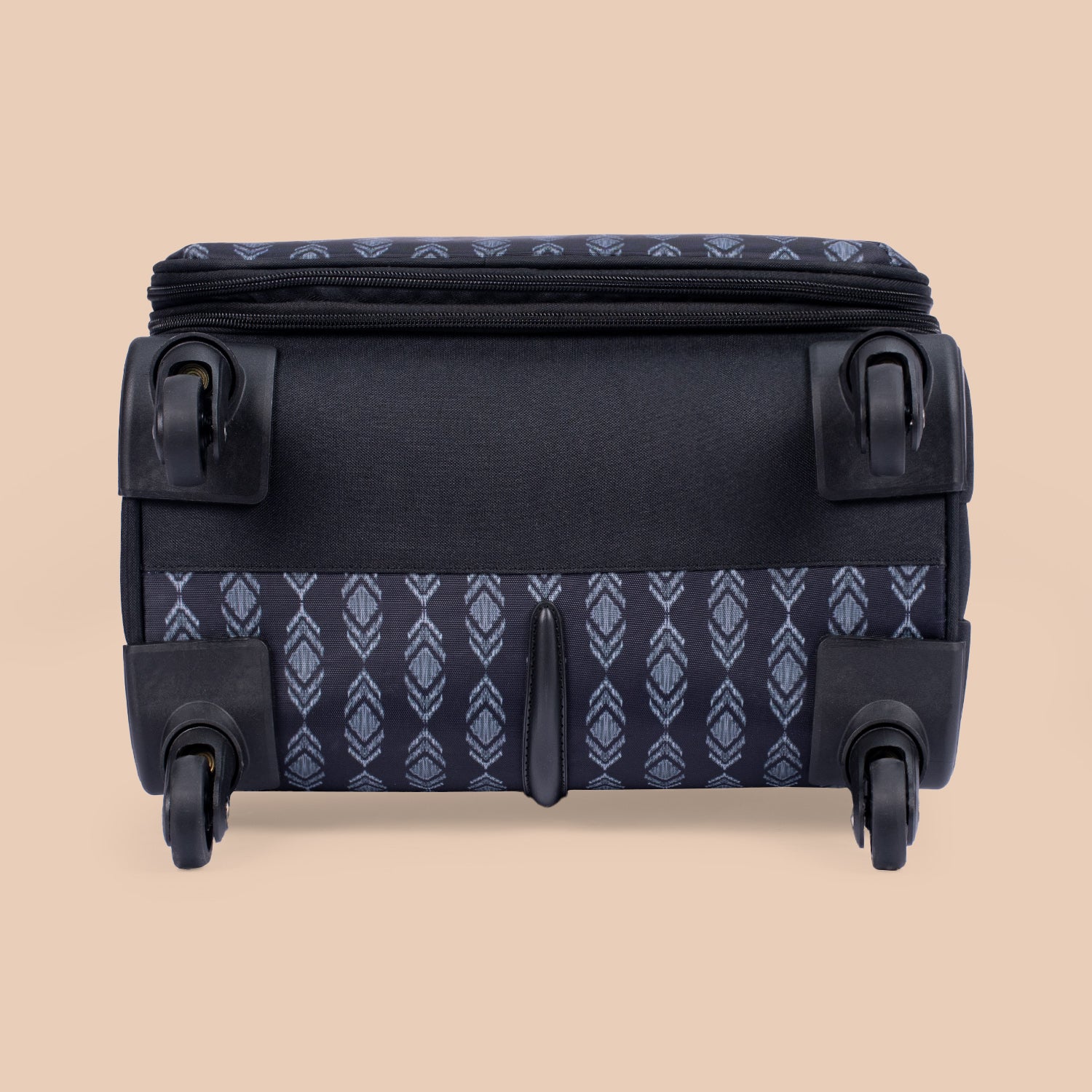 Hyderabad Ikat Avasa Trolley Bag (Black)