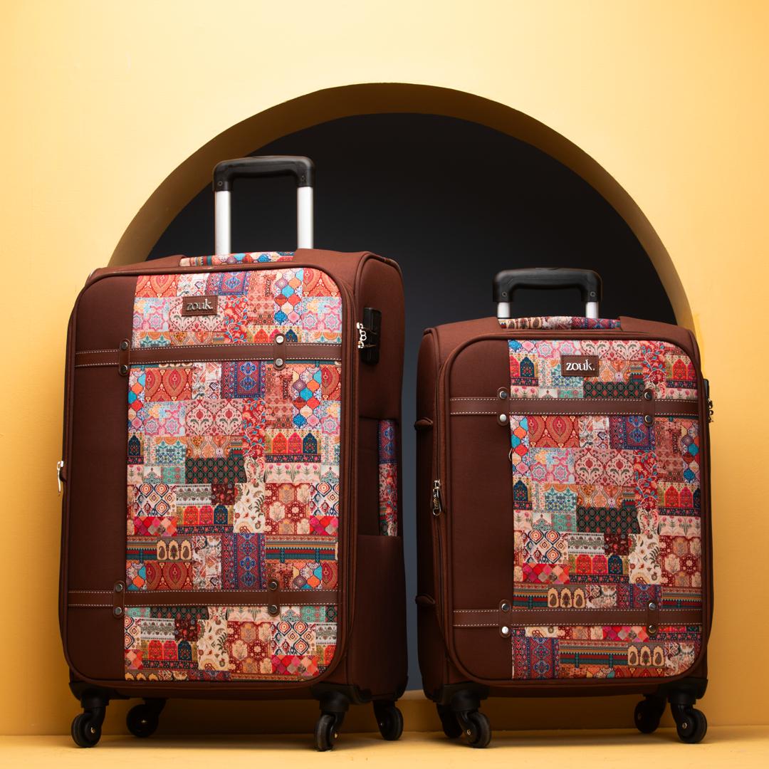 Kutch Gamthi Saira Trolley Bag Combo (Cabin & Medium)