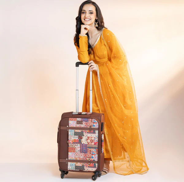 Kutch Gamthi Saira Trolley Bag (Cabin)