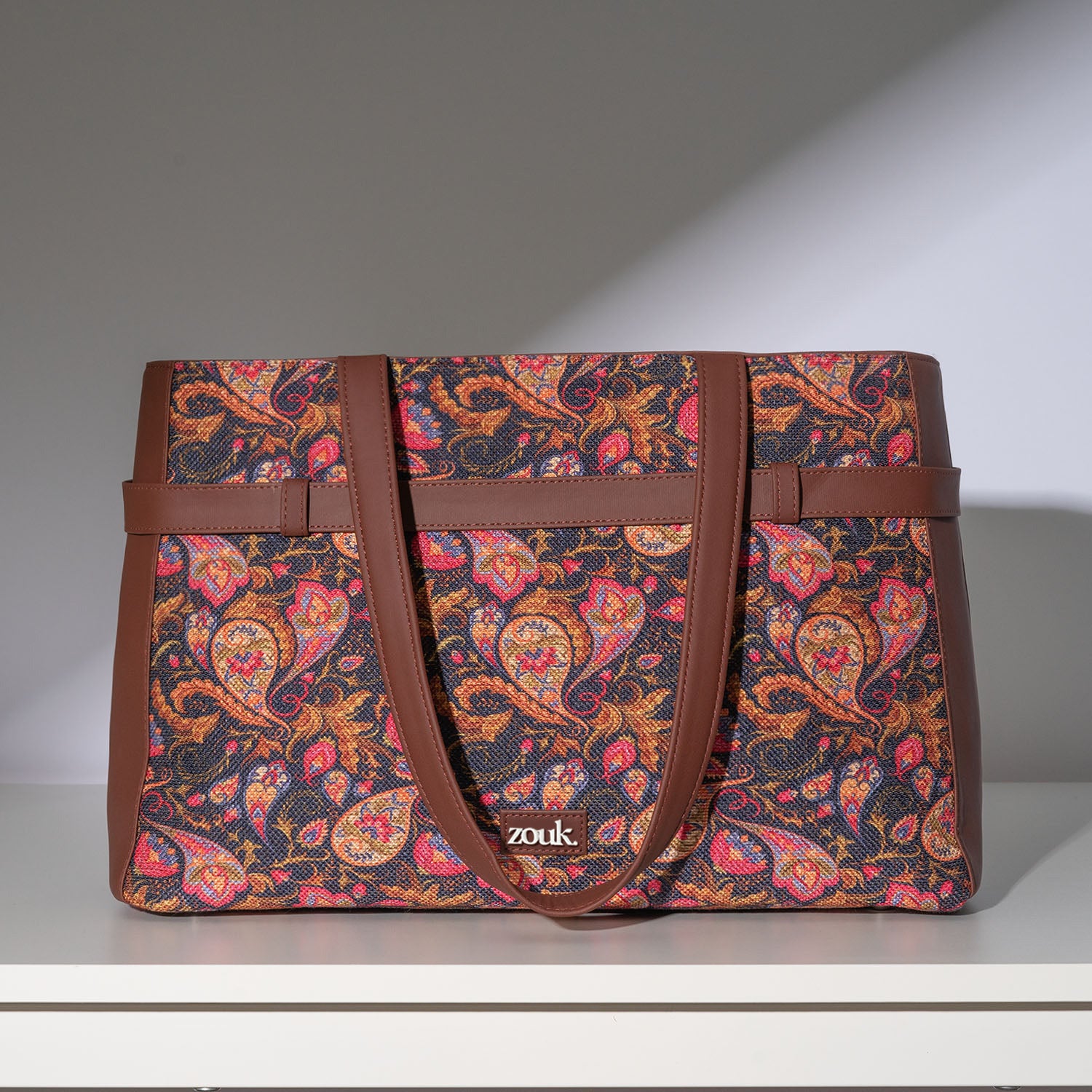 Paisley Print Statement Office Bag